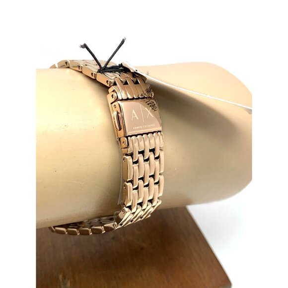 Armani Exchange Women's Watch AX5901 Quartz Rose Gold Stainless Steel 36mm - Picture 9 of 13